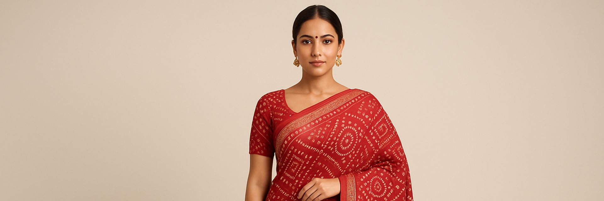 Up to 20% off Bandhej Sarees