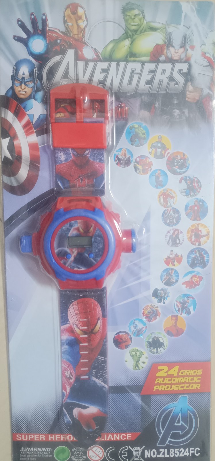 Avengers Projection Digital Watch